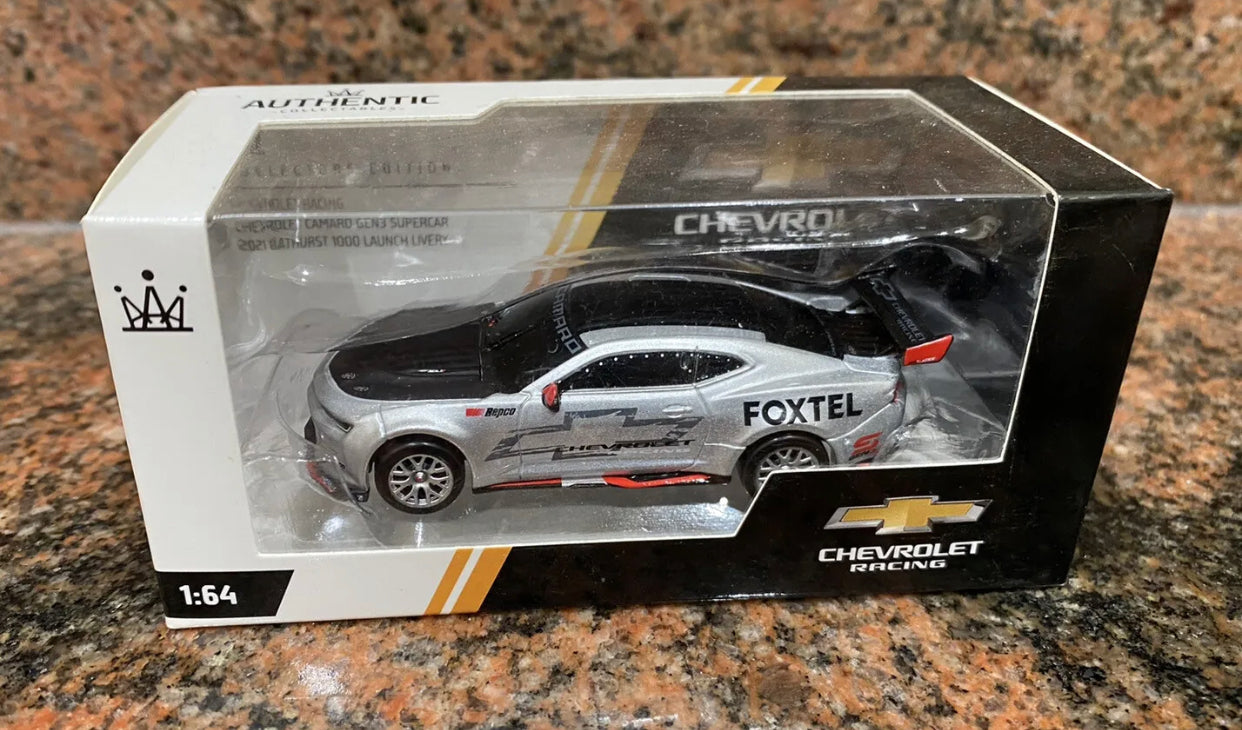 1/64 2021 Bathurst 1000 Chevrolet Camaro Gen3 Supercar Launch Livery In Silver