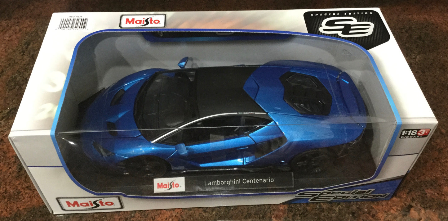 1/18 Maisto Lamborghini Centenario in Blue