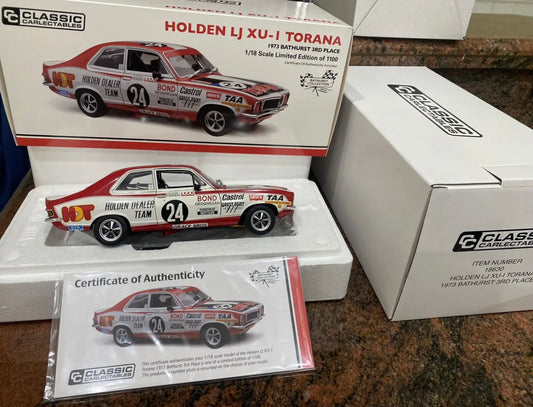 1:18 Classic Holden HDT LJ GTR XU1 Torana #24 Colin Bond 1973 Bathurst 1000