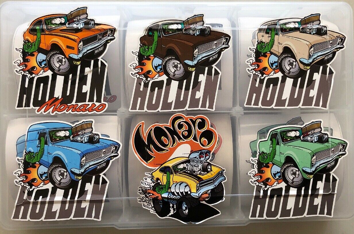 Vinyl Stickers - HG-HK Ute -Van-Wagon Monaro Stickers You Get All Six Stickers