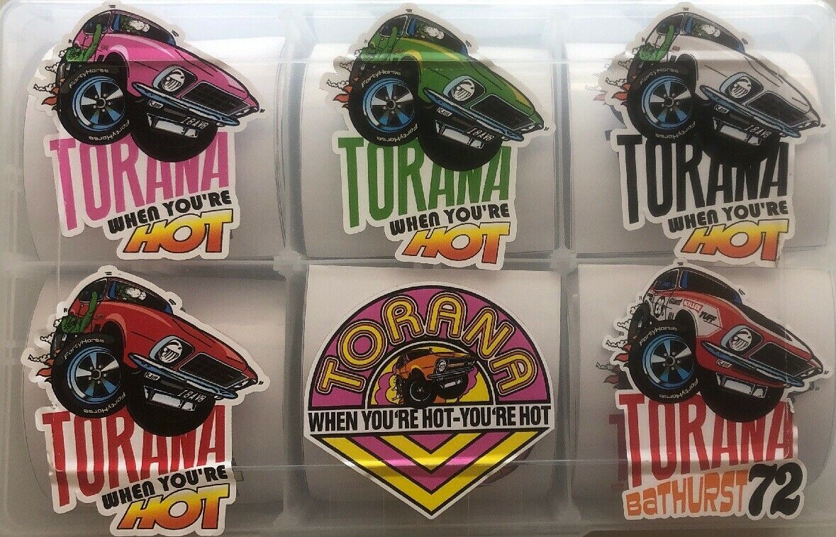 Vinyl Stickers - Lj -Lc Torana You Get All Six Stickers