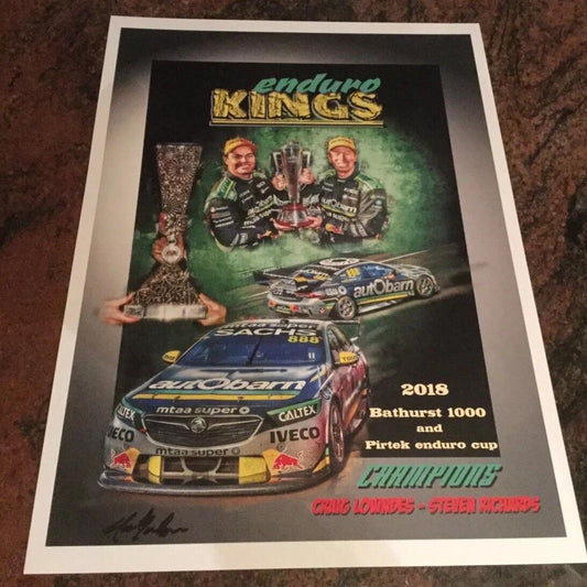 2018 BATHURST Winners Craig Lowndes & Steven Richards Print