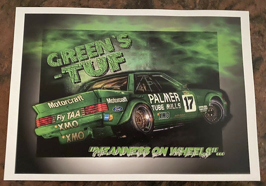 1984 DICK JOHNSON FORD XE BATHURST GREEN'S TUFF Print