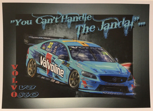 You Can’t Handle The Jandal Volvo V8 Print