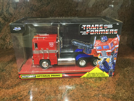 Transformers Autobot Optimus Prime 1:24 Scale Jada Diecast Hollywood Rides