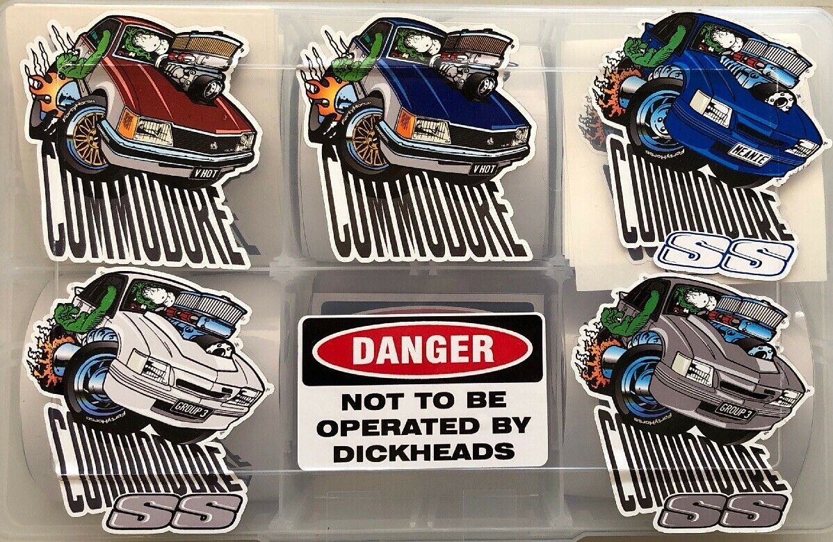 Vinyl Stickers - VH-VK Commodores & danger Sticker You Get All Six Stickers