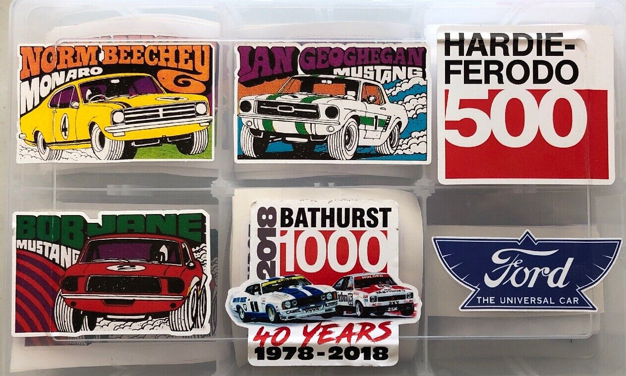 Vinyl Stickers - Bathurst tickers You Get All Six Stickers