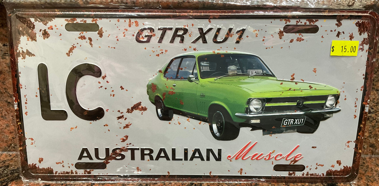 LC GTR XU1 Torana Novelty Number Plate