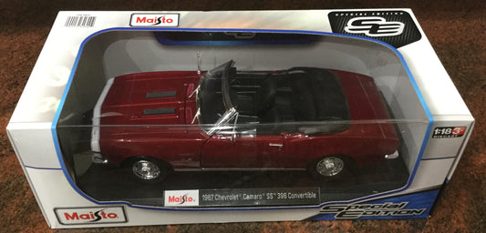 1/18 Maisto 1967 Chevrolet Camaro SS 396 Convertible