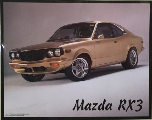 Laminated Mazda RX3 poster