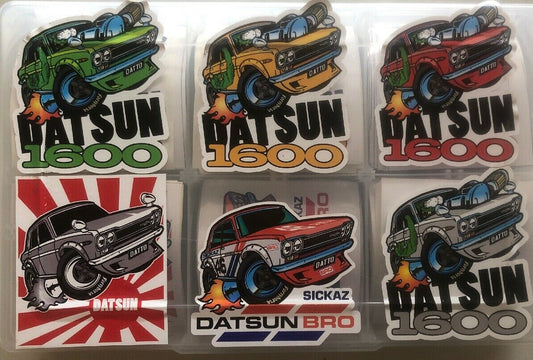 Vinyl Stickers - Datsun 1600 You Get All Six Stickers