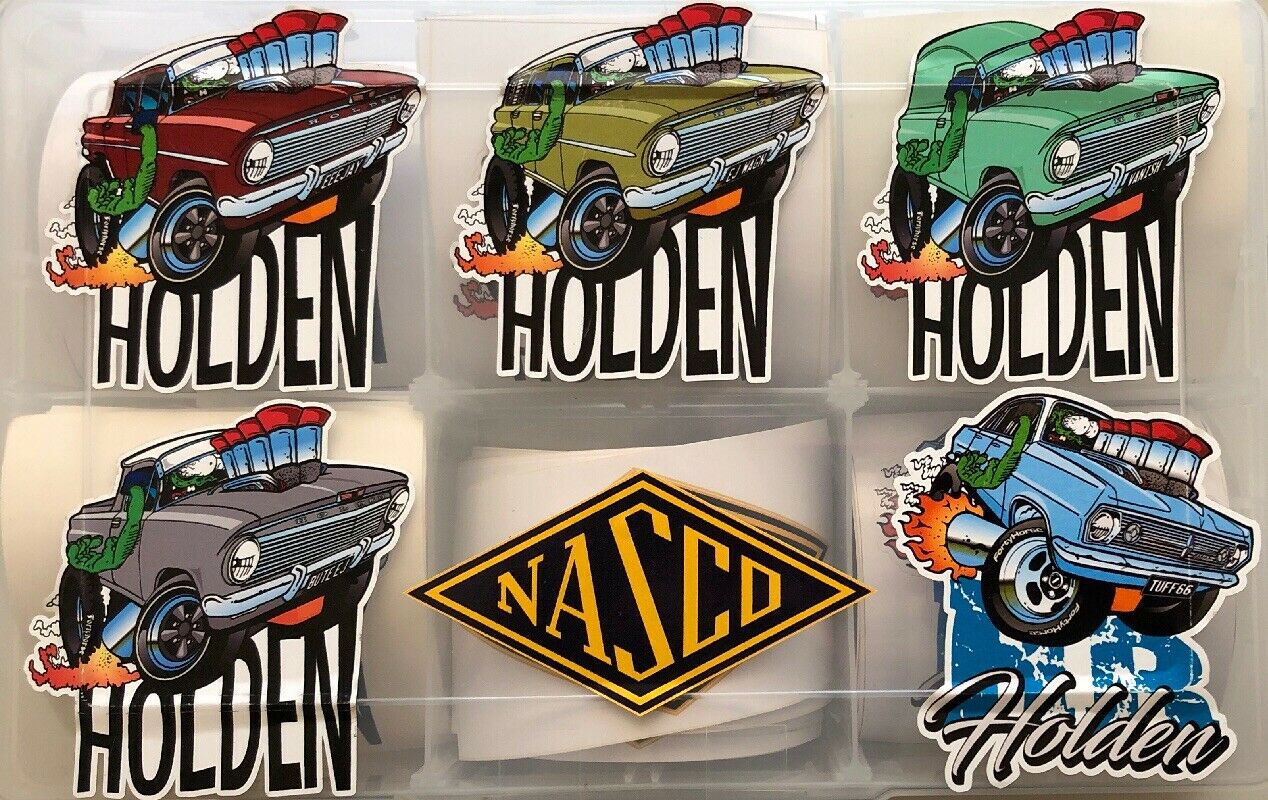 Vinyl Stickers - EJ- Ute -Van-Wagon -NASCO-HR Stickers You Get All Six Stickers