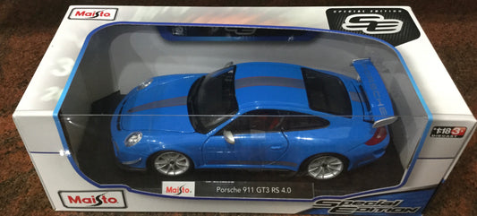 1/18 Maisto Porsche 911 GT3 RS 4.0 in Blue