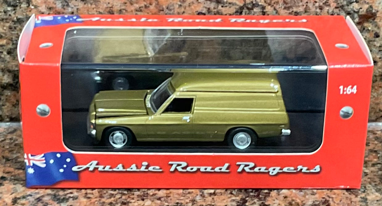 1/64 Road Ragers 1982 WB Gold Holden Sandman Panel Van