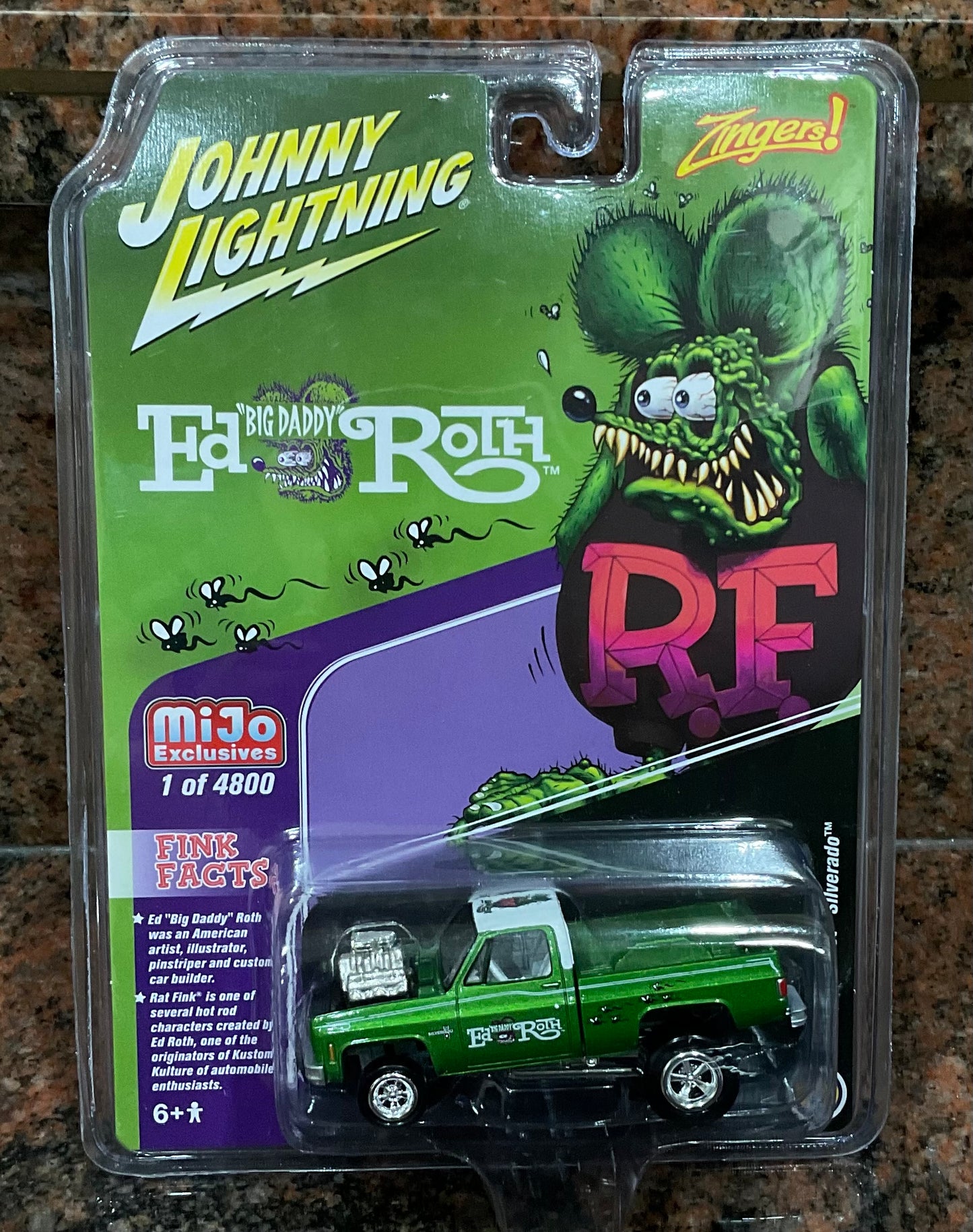 Johnny Lightning Rat Fink 1980 Chevy Silverado