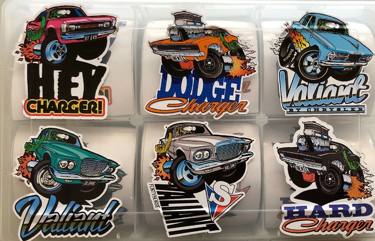 Vinyl Stickers - Valiant/dodge/charger You Get All Six Stickers