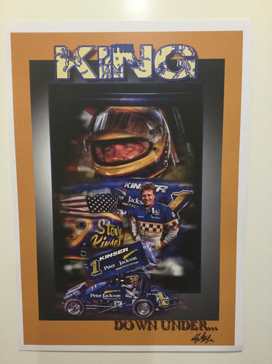 The King Steve Kinser Down Under Print