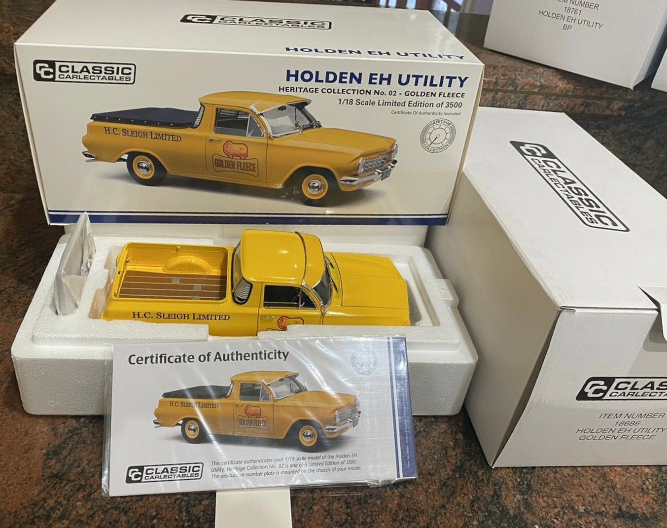 1/18 Classic Carlectables Holden EH Ute Golden Fleece