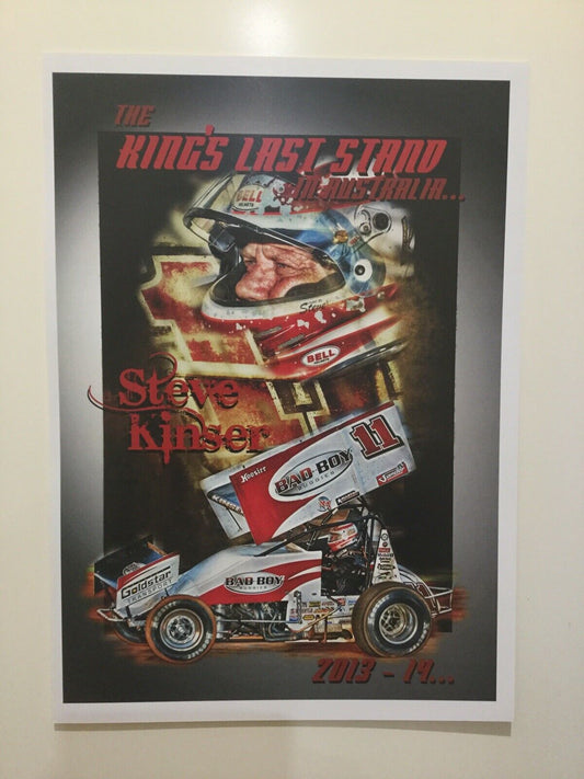 The King’s Last Stand In Australia Steve Kinser 2013-14 Print