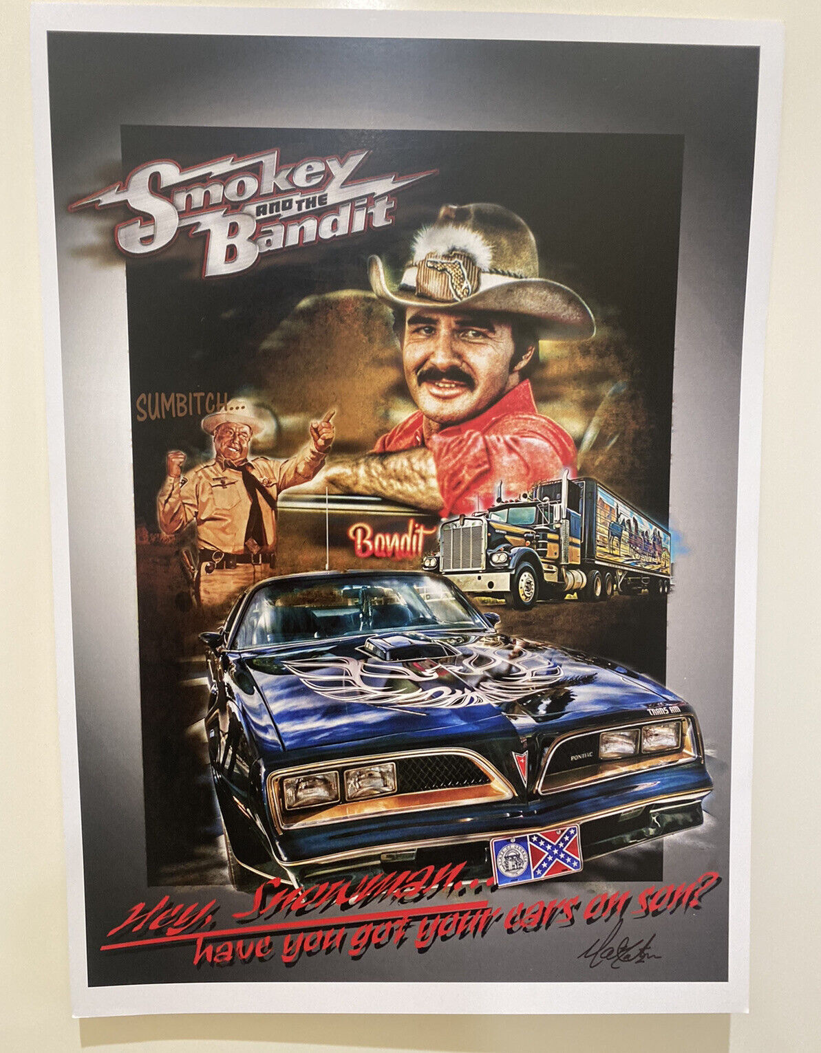 Smokey and the Bandit Print