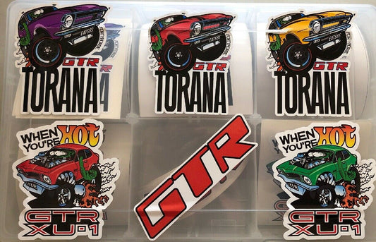 Vinyl Stickers - LJ -LC -GTR Torana You Get All Six Stickers