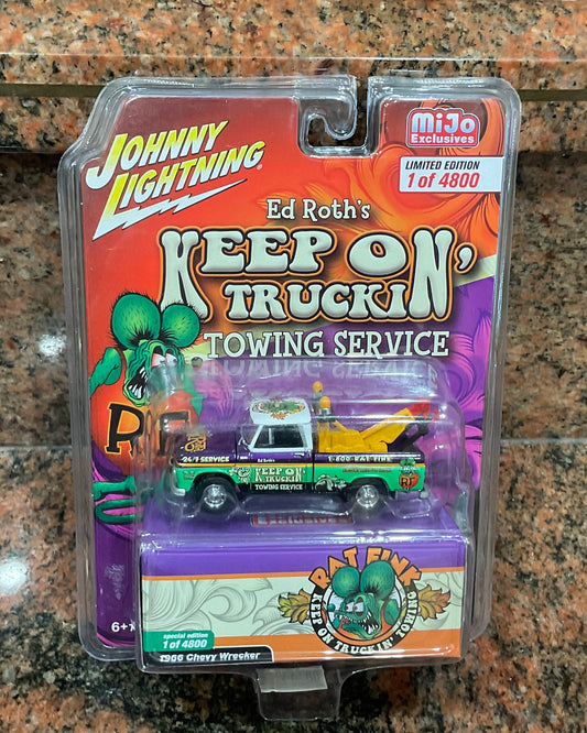 Johnny Lightning 1:64 Chevrolet Wrecker 1966 Ed Roth’s Ratfink Towing Service