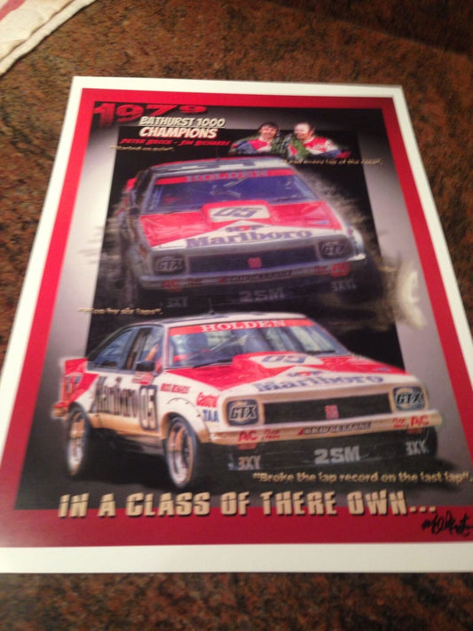 1979 Bathurst Winner Peter Brock Jim Richards Print