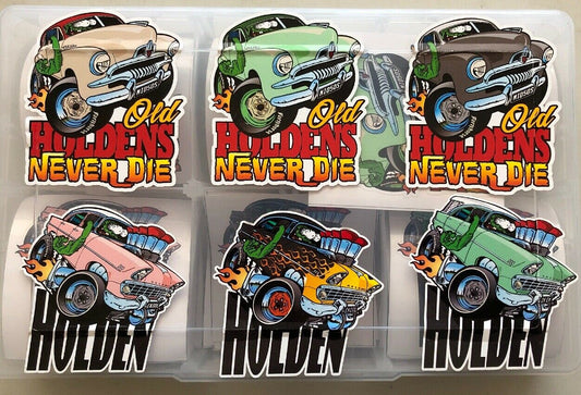 Vinyl Stickers - Old Holdens Never Die FJ-EK Stickers You Get All Six Stickers