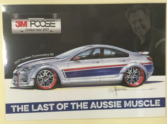 2017 Holden Commodore SS Chip Foose The Last Of The Aussie Muscle Laminat poster