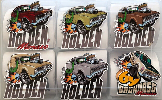 Vinyl Stickers - Ht Monaro / Ute /van/station Wagon You Get All Six Stickers