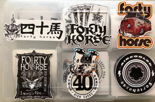 Vinyl Stickers - Forty Horse Stickers You Get All Six Stickers