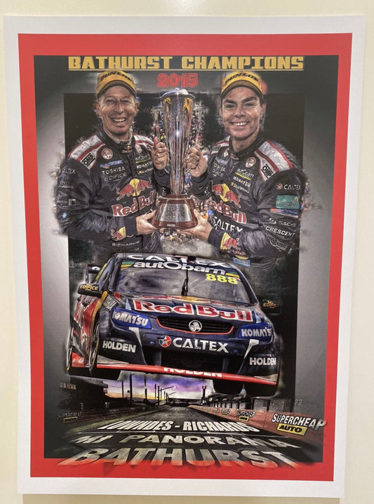 Print - 2015 BATHURST Winners Lowndes & Richards