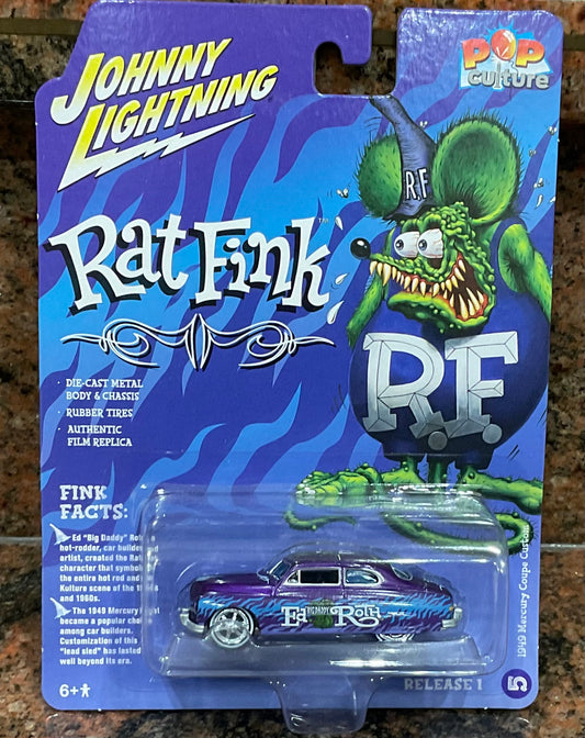 1/64 Johnny Lightning 1949 Mercury Coupe Rat Fink Custom