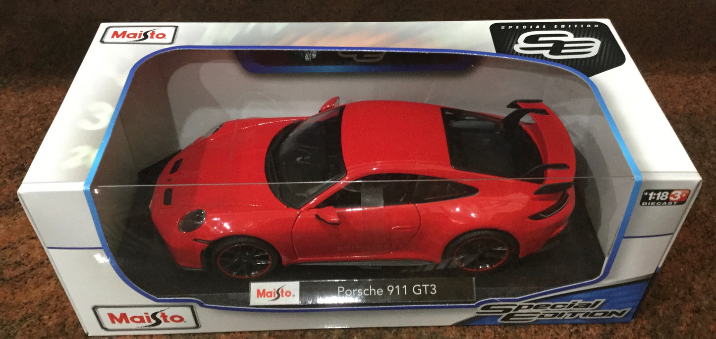 1/18 Maisto Porsche 911 GT3 in Red