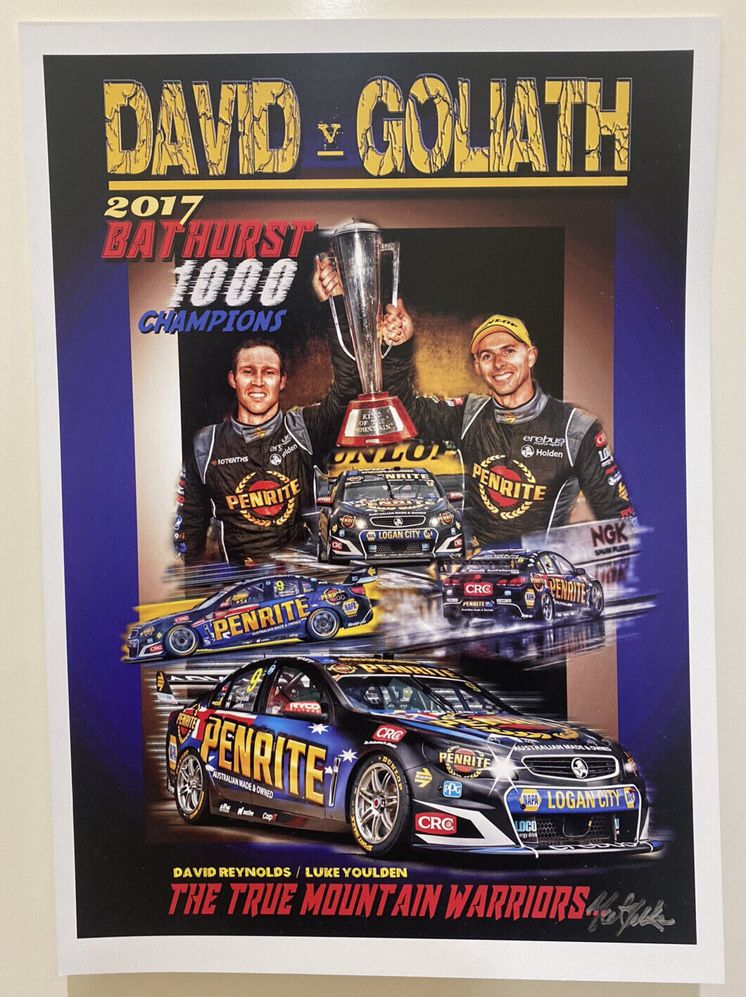 2017 BATHURST Winners David v Goliath Print