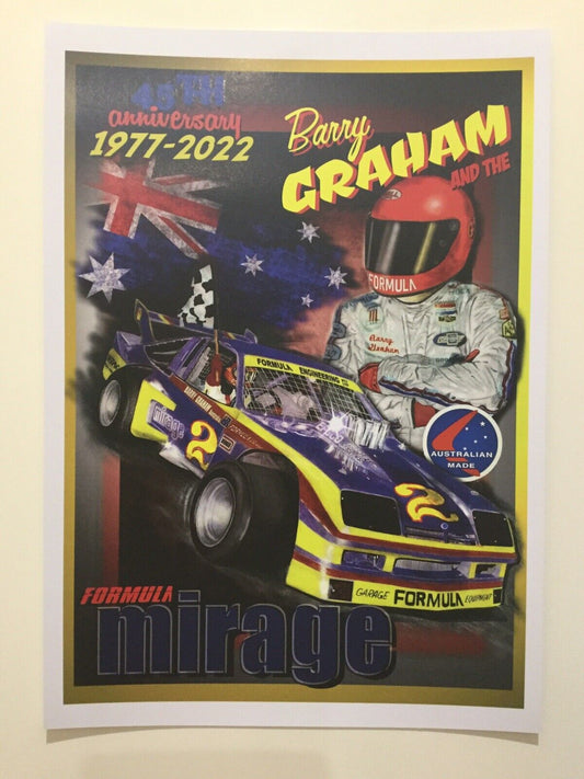 45th 1977-2022 Barry Graham And The Formula Mirage Print