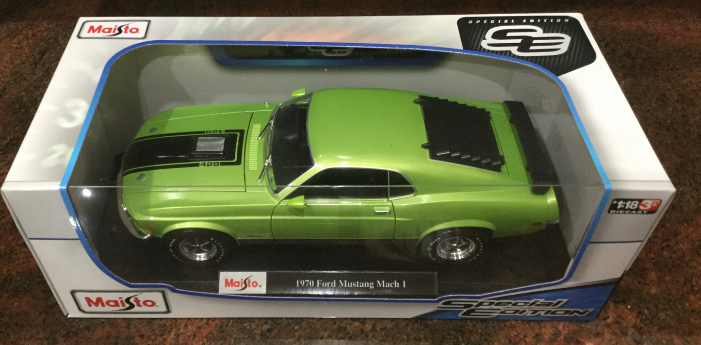 1/18 Maisto 1970 Ford Mustang Mach 1 in Green