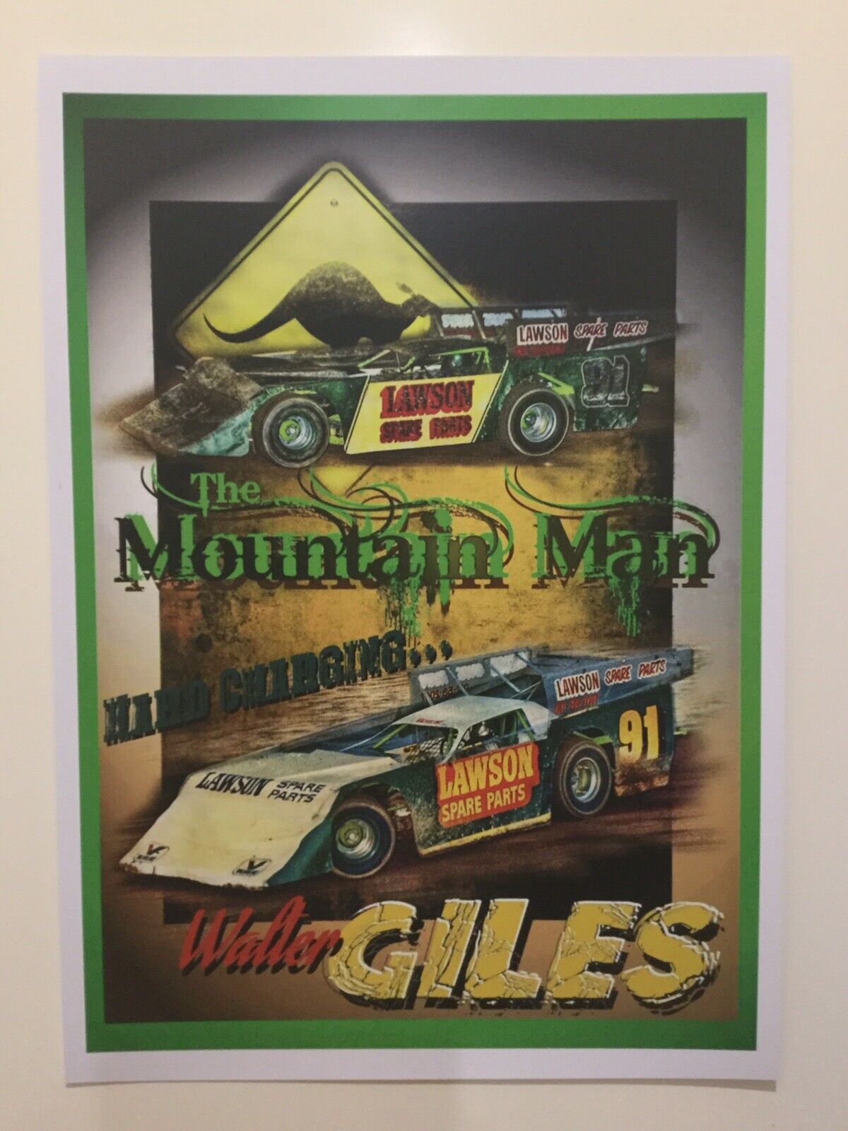 The Mountain Man Hard Charging Walter Giles Print