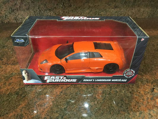 Jada 1/24 Fast & Furious Roman's Lamborghini Murcielago Orange model car