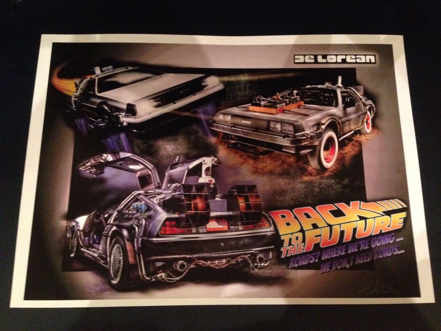 Back To The Future Delorean Art Print