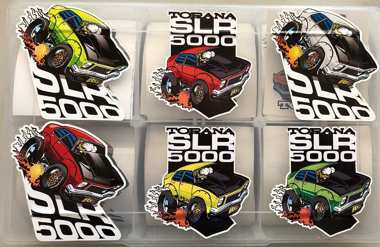 Vinyl Stickers - SLR -5000 Torana You Get All Six Stickers