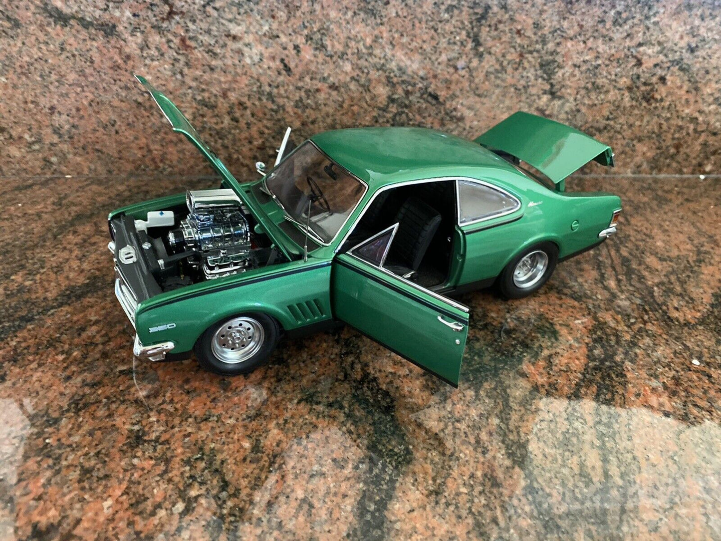 1/18 Modified Blown 2 Door Holden HG GTS Monaro In Lakeside Green