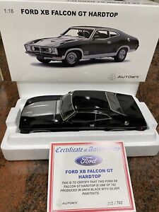 1:18 Biante Ford XB GT 351 Falcon Coupe Onyx Black with Silver Highlights